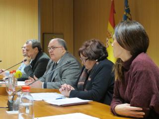 El presidente de la audiencia valenciana, Fernando de Rosa, durante su intervención